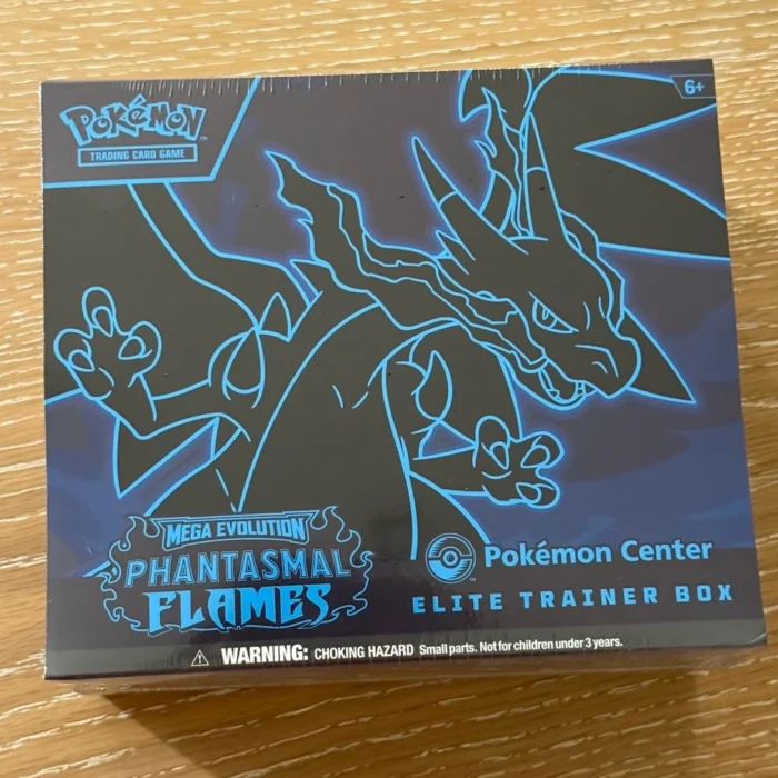 🔥Phantasmal Flames 🔥Pokemon Center Elite Trainer Box ETB & Protector!