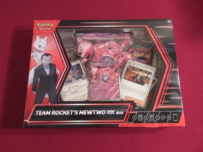 Pokemon TCG Team Rocket's Mewtwo EX Box - Destined Rivals - NEW, FACTORY SEALED