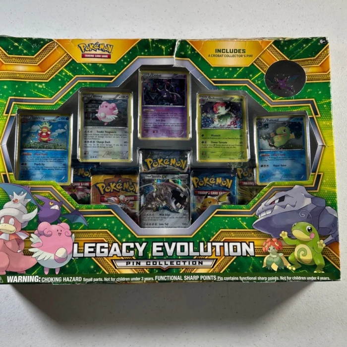 Pokemon TCG: XY 2017 Legacy Evolution Pin Collection Box New Sealed