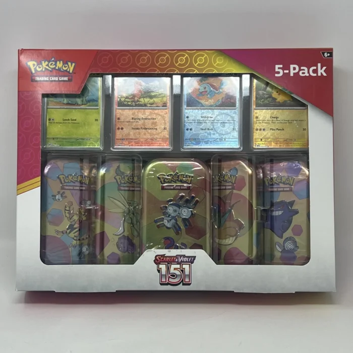 Pokemon TCG Scarlet & Violet 151 Mini Tin 5-Pack Costco SEALED